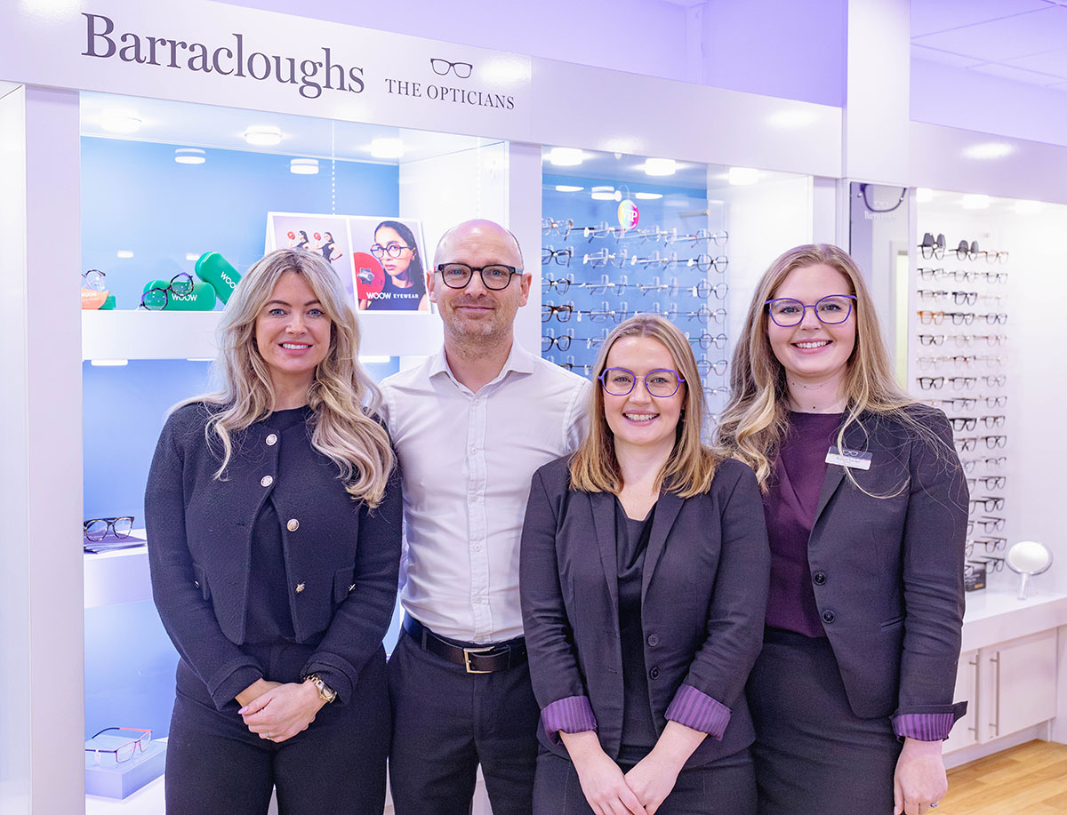 Gemma Drake, with Directors Dave Cleworth and Sarah Watters, and Polegate Store Manager, Sophia Bowman